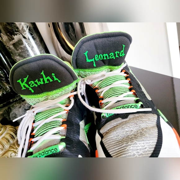 New Balance Kawhi 2 Goosebumps Leonard Black Green Orange Sneakers 13.5 Mens - Picture 6 of 16